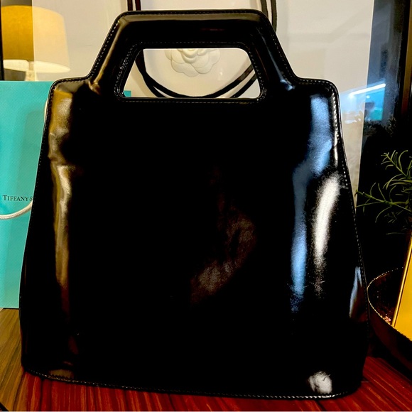 Salvatore Ferragamo Gancini Black Handbag - Picture 2 of 7